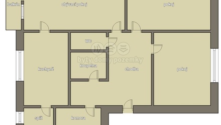 Prodej bytu 3+1 73 m², Pacov