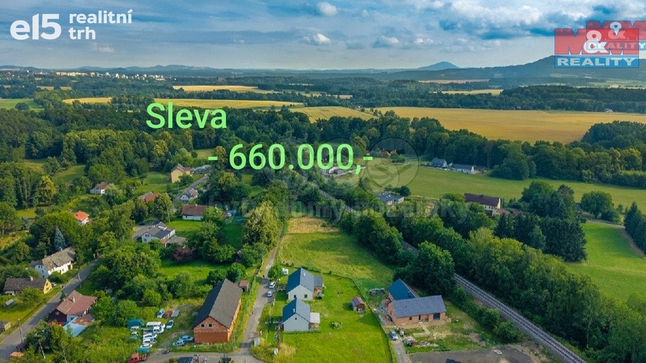 Prodej stavebního pozemku 3 506 m², Skalice u České Lípy