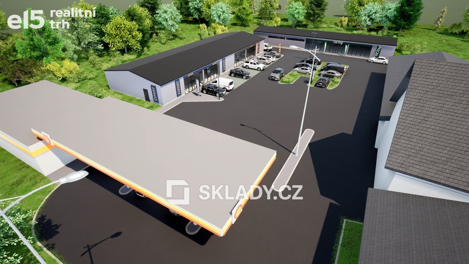 Pronájem skladu 464 m², Ostrov