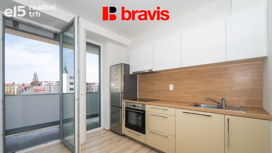 Pronájem bytu 1+kk 32 m², Brno - Trnitá