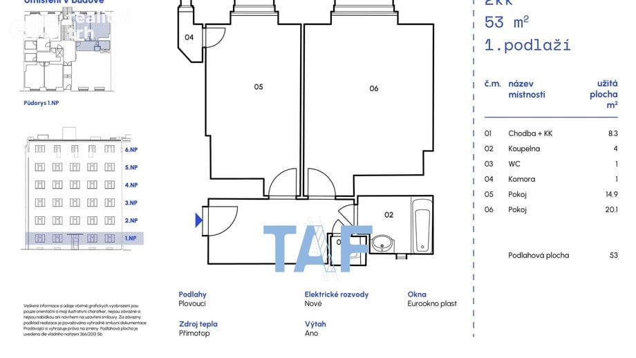 Prodej bytu 2+kk 53 m², Praha - Vršovice