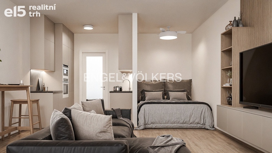 Pronájem bytu 1+kk 36 m², Praha - Bubeneč