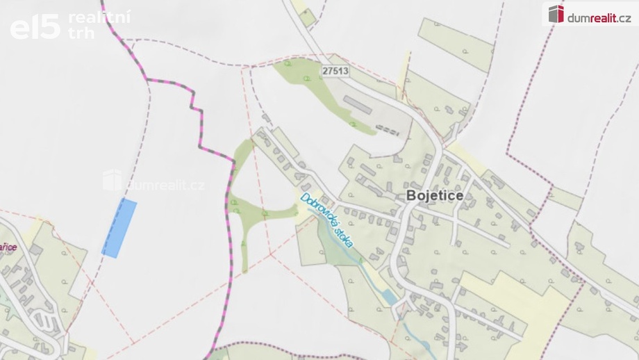 Prodej pole 4 864 m², Vinařice