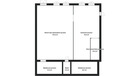 Pronájem obchodního prostoru 130 m², Brno - Husovice