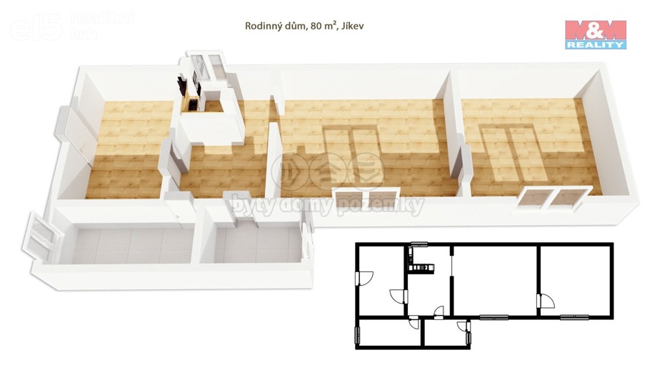 Prodej rodinného domu 80 m², Jíkev