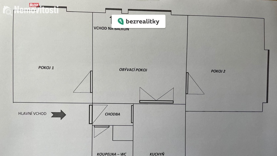 Prodej bytu 3+1 72 m², Hradec Králové