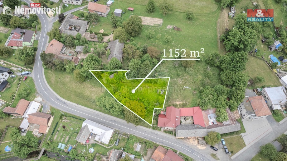 Prodej stavebního pozemku 1 152 m², Bystřice pod Hostýnem
