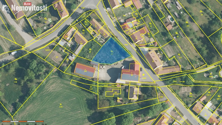Prodej stavebního pozemku 848 m², Dřevnovice