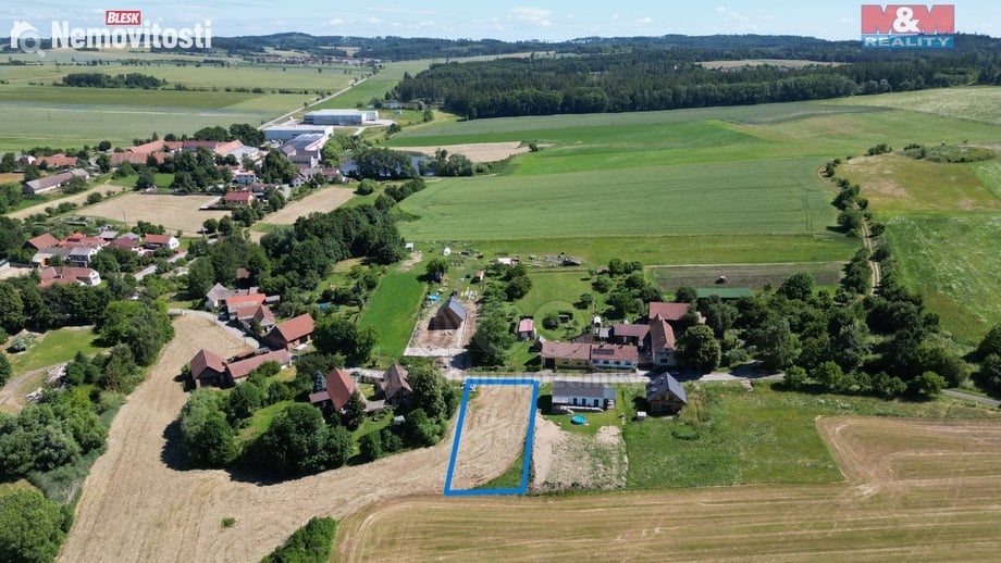 Prodej stavebního pozemku 1 467 m², Želetava