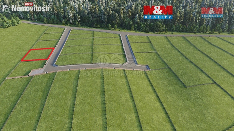 Prodej stavebního pozemku 897 m², Lanžov