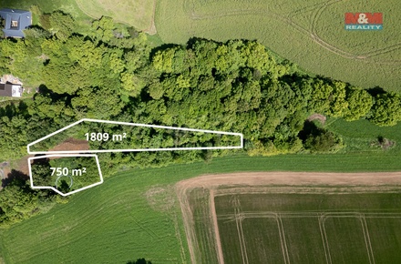 Prodej stavebního pozemku 2 559 m², Třebařov