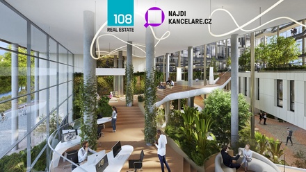 Pronájem kanceláře 1 538 m², Praha 8