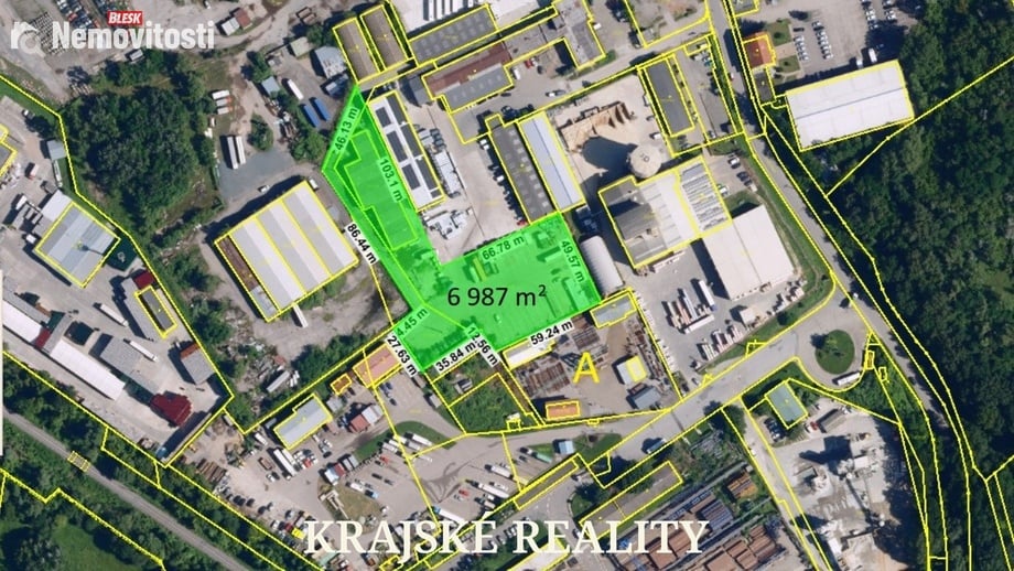 Pronájem komerčního pozemku 6 987 m², Brno - Černovice