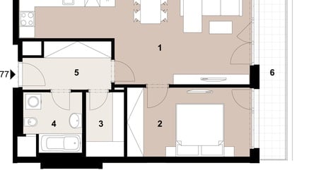 Prodej bytu 2+kk 55 m², Praha - Střížkov