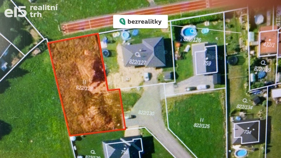 Prodej stavebního pozemku 1 080 m², Osek u Rokycan