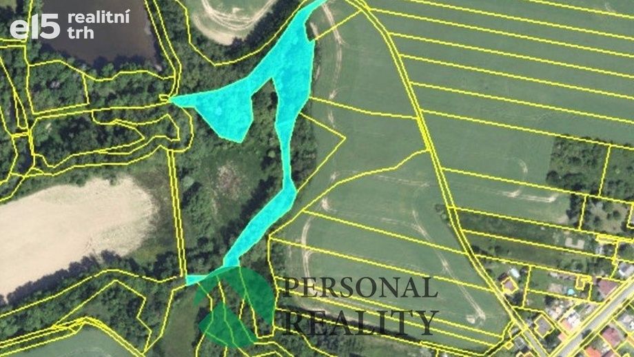 Prodej lesa 6 771 m², Krchleby