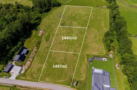 Prodej stavebního pozemku 1 400 m², Ostravice