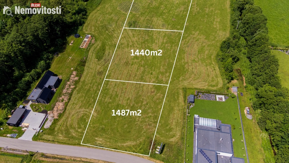 Prodej stavebního pozemku 1 400 m², Ostravice