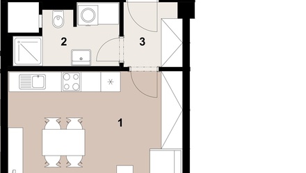 Prodej bytu 1+kk 34 m², Praha - Háje