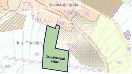Prodej louky 30 800 m², Vimperk - Pravětín