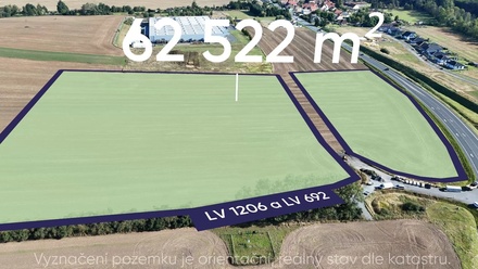 Prodej komerčního pozemku 62 522 m², Staňkov
