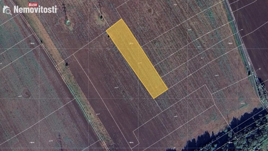 Prodej podílu 1/4 pole 1 504 m², Veltrusy