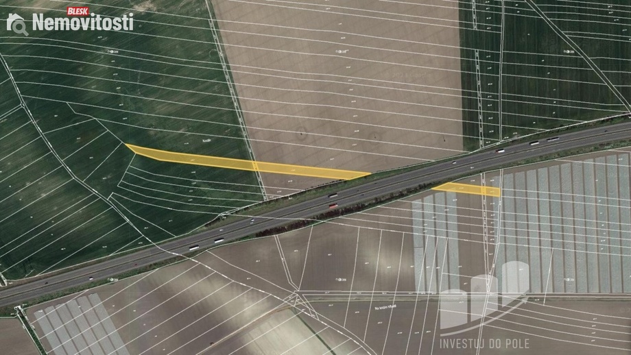 Prodej pole 6 738 m², Bříství