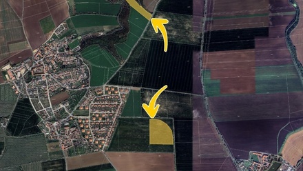 Prodej podílu 1/6 pole 10 992 m², Holubice - Kozinec