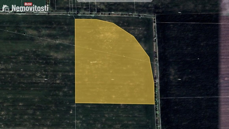 Prodej podílu 1/6 pole 10 992 m², Holubice - Kozinec