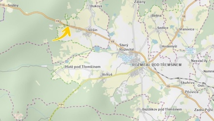 Prodej stavebního pozemku 1 130 m², Věšín