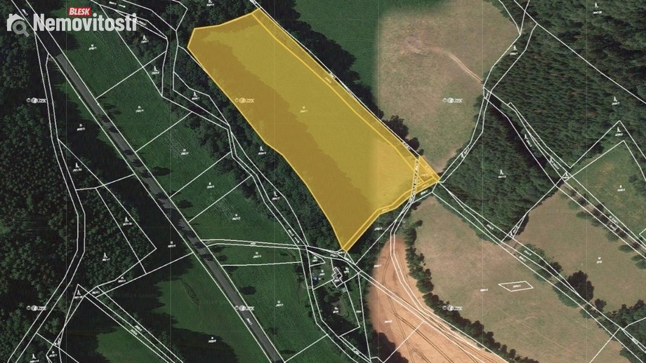 Prodej podílu 1/3 louky 7 040 m², Rapotín