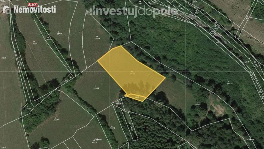 Prodej louky 3 083 m², Vsetín - Horní Jasenka