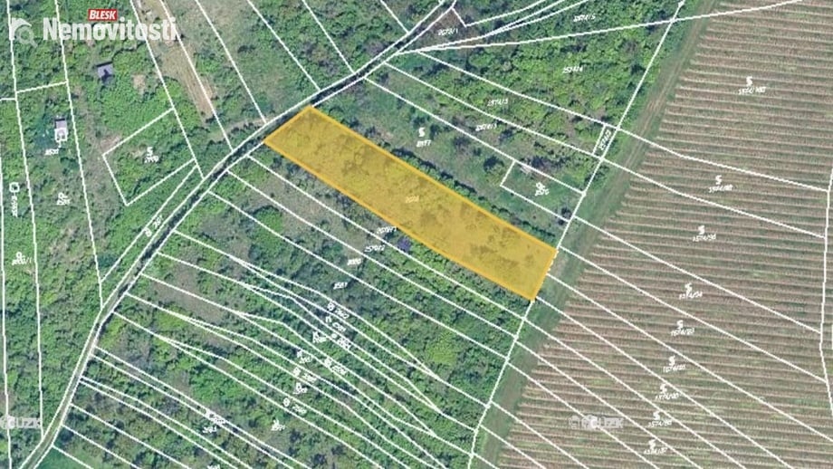 Prodej zahrady 1 973 m², Židlochovice