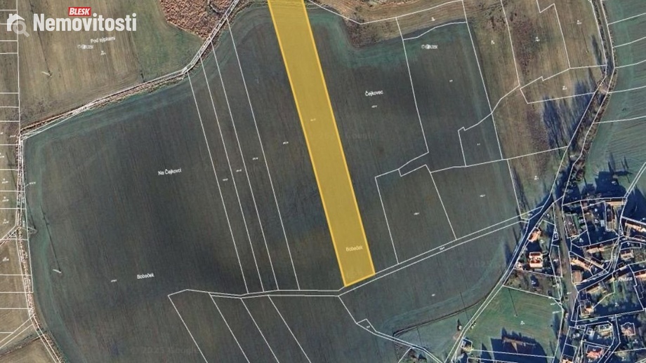 Prodej podílu 1/12 pole 1 325 m², Předotice - Křešice