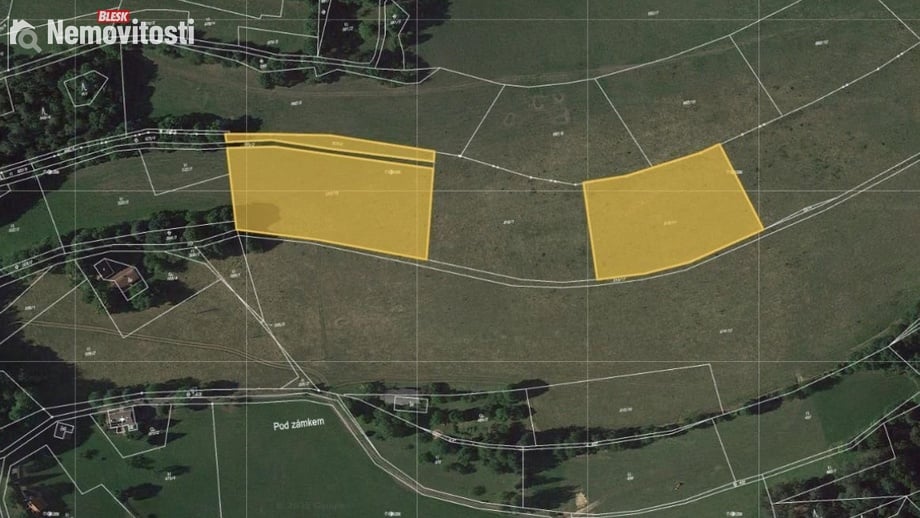 Prodej podílu 1/6 pole 2 087 m², Chuchelna - Komárov