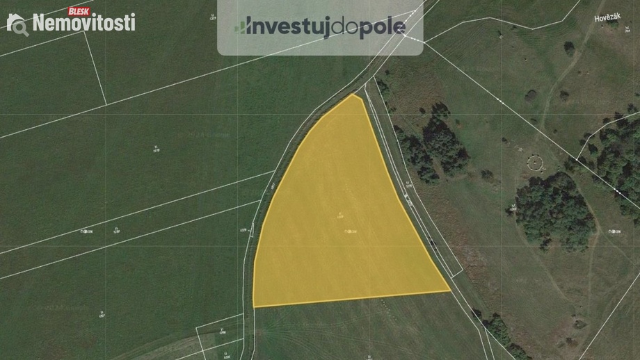 Prodej louky 13 569 m², Břasy - Vranovice