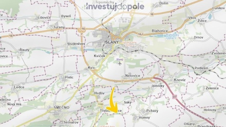 Prodej pole 2 087 m², Třebichovice - Saky