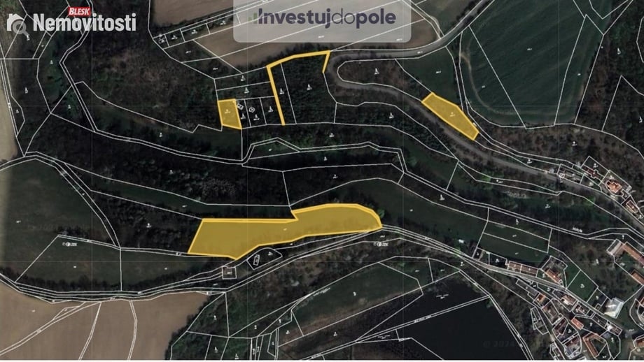 Prodej pole 11 051 m², Bojanovice - Malá Lečice