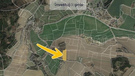Prodej pole 8 633 m², Jankov - Čestín