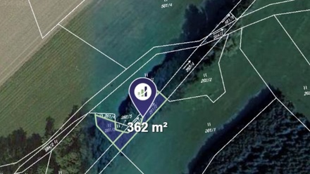 Prodej podílu 9/16 pole 1 708 m², Dlažov