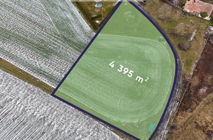 Prodej stavebního pozemku 4 395 m², Kovanec