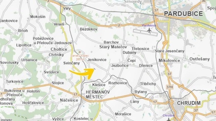 Prodej podílu 1/4 pole 1 530 m², Klešice