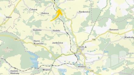 Prodej specifického pozemku 7 388 m², Teplá - Poutnov