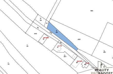 Prodej zahrady 591 m², Nestrašovice
