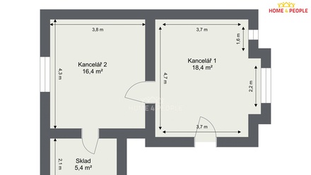 Pronájem komerční nemovitosti 40 m², Praha 4