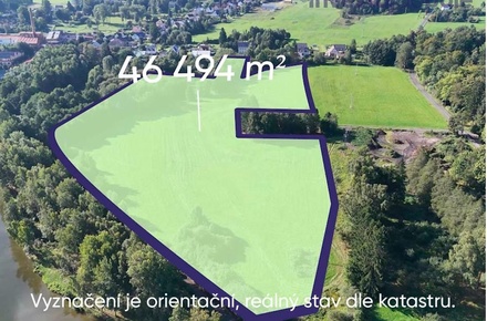 Prodej stavebního pozemku 46 494 m², Krásná Lípa