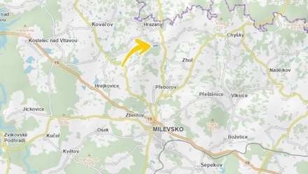 Prodej podílu 3/8 lesa 12 302 m², Milevsko