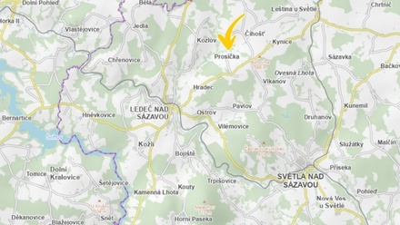 Prodej lesa 2 834 m², Prosíčka - Dolní Prosíčka