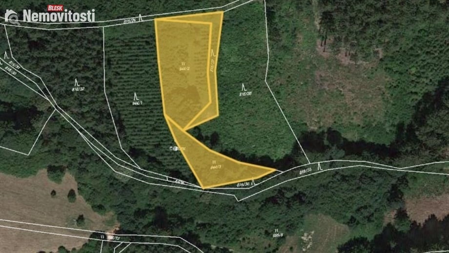 Prodej louky 2 849 m², Vsetín