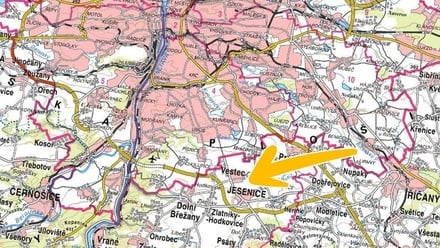 Prodej podílu 1/2 pole 3 413 m², Jesenice
